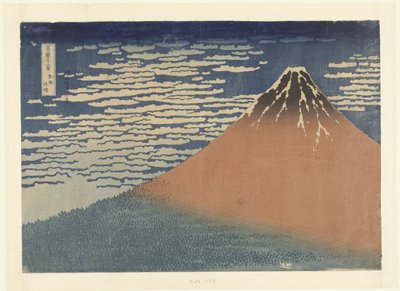 Tempo Limpo com Vento do Sul de Katsushika Hokusai