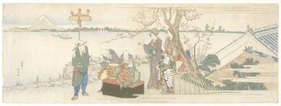 Daikagura Performers, 1801-1805 de Katsushika Hokusai