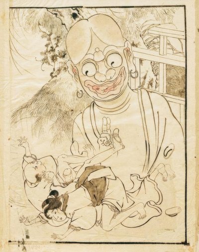 Cena erótica de Katsushika Hokusai