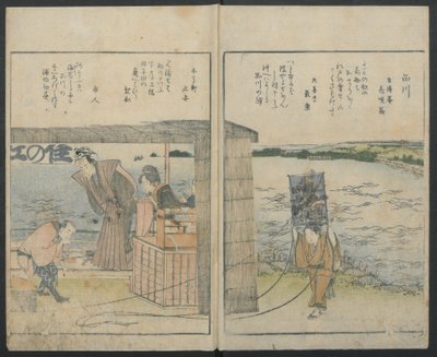 Locais famosos de Edo, 1800. de Katsushika Hokusai