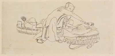 Vendedor de peixe de Katsushika Hokusai