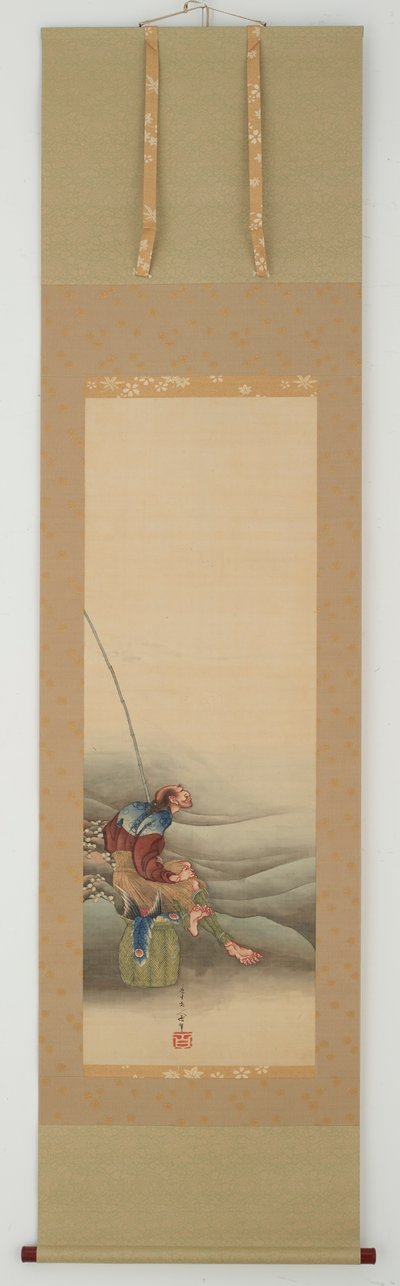 Pescador, período Edo, 1849. de Katsushika Hokusai