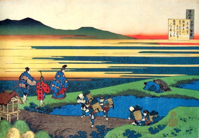 Da série cem poemas por cem poetas: Sanji Hitoshi, c1830. de Katsushika Hokusai