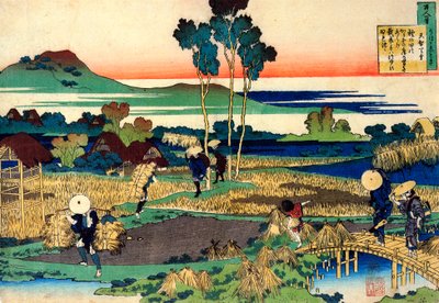 Da série cem poemas por cem poetas: Tenchi Tenno, c1830. de Katsushika Hokusai