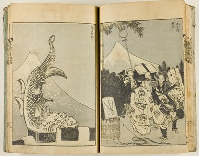 Hyakukei Tomitake (100 Vie contra o Monte Fuji) de Katsushika Hokusai