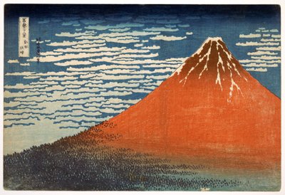 Fuji; Montanhas em Clima Claro; 1831; da série 