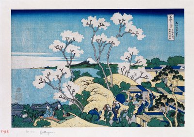 Fuji de Gotenyama em Shinagawa no Tokaido ", da série" As Trinta e Seis Vistas do Monte. Fuji " de Katsushika Hokusai
