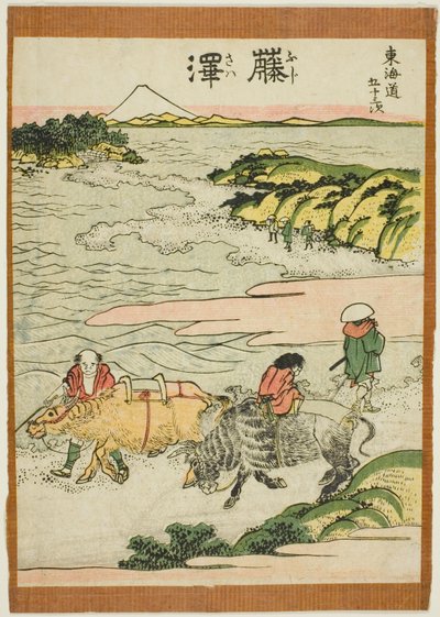 Fujisawa, from the series "Fifty-three Stations of the Tokaido (Tokaido gojusan tsugi)" de Katsushika Hokusai