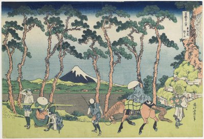 Hodogaya na Estrada To_kaido_, 1831-1834 de Katsushika Hokusai