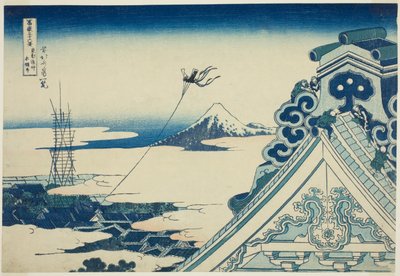 Hongan-ji Te MP-at Asakusa membro Edo (Toto Asakusa Hongan-ji), fm teserie s "Mr. de Katsushika Hokusai