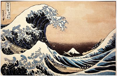 Japão, pintura de A grande onda de Katsushika Hokusai
