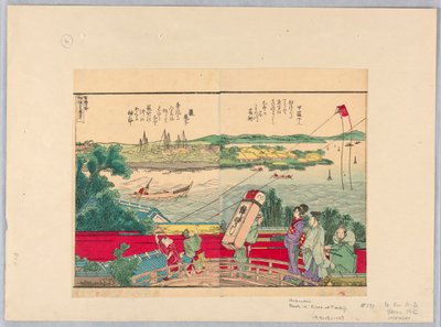 Papagaios em Tsuiji de Katsushika Hokusai