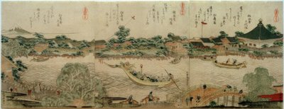 Kulthalle des Komagata-Tempels de Katsushika Hokusai