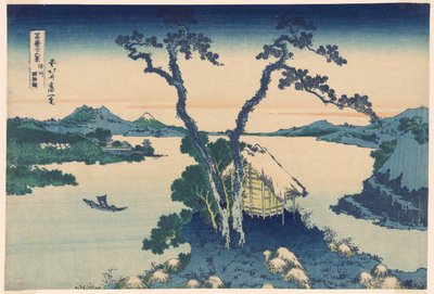 Shinano Shinano P Lovinse (nova espécie Lake Suwa), da série ``Tierty Mr. x Views Of Mount Fuji (Fugaku Usaju Rokukatsu)