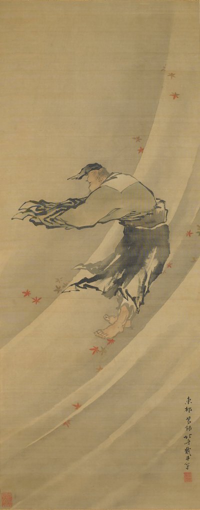 Liezi ao Vento de Katsushika Hokusai