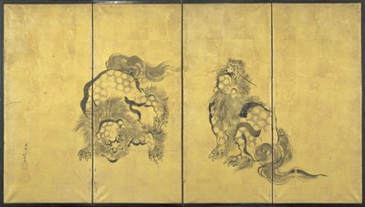Leões de Katsushika Hokusai