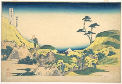Meguro Inferior (Shimo Meguro), da série «Trinta e seis vistas do Monte Fuji» (Fugaku sanjūrokkei) de Katsushika Hokusai