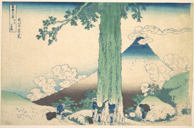 A Passagem de Mishima, na província de Kai (Kōshū Mishima goe), da série «Trinta e seis vistas do Monte Fuji» (Fugaku sanjūrokkei) de Katsushika Hokusai