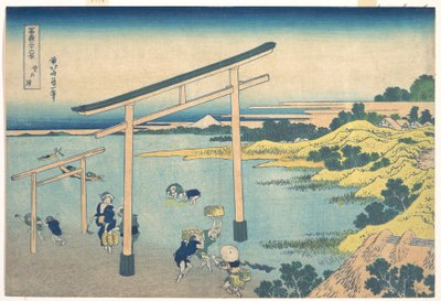 Baía de Noboto (Noboto no ura), da série «Trinta e seis vistas do Monte Fuji» (Fugaku sanjūrokkei) de Katsushika Hokusai