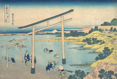 Noboto Bay Noboto no ura, da série Trinta e seis vistas do Monte Fuji Fugaku ..., ca. 1830-32. de Katsushika Hokusai
