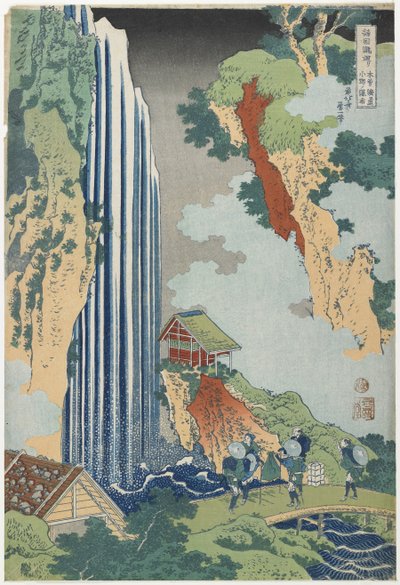 Ono Falls na estrada de Kiso, c. 1833 de Katsushika Hokusai