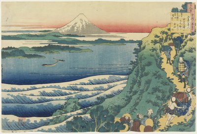 Poema de Yamabe no Akahito, de Cem Poemas Explicados pela Enfermeira, c.1839 (impressão xilogravura colorida) de Katsushika Hokusai