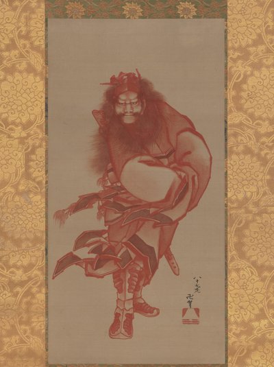 Red Shoki, o Demeller Queller, datado de 1847. de Katsushika Hokusai
