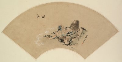 Risshi pelos pássaros de observação do mar, 1700s-1849 atrasados. de Katsushika Hokusai