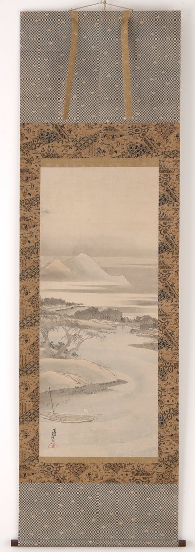 Paisagem fluvial, 1760-1849. de Katsushika Hokusai