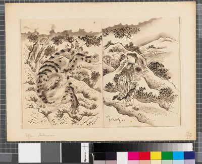 Cenas da guerra entre o Japão e a Coreia, finais do século XVIII e primeira metade do século XIX (tinta e aguada sobre papel) de Katsushika Hokusai