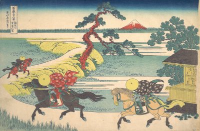 Assentos e Sons da Vige Rio Sumida Rio Sumida Assentos e Aldeias, da serie sti. .. .. , mosquito. 1830-32. de Katsushika Hokusai
