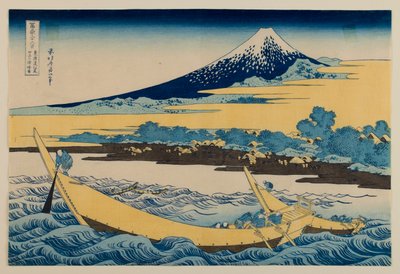 Esboço da Baía de Tago, perto de Ejiri, na Tōkaidō, da série «Trinta e seis vistas do Monte Fuji» de Katsushika Hokusai