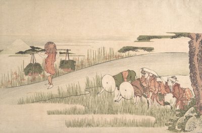 Primavera nos campos de arroz, ca. 1800., c. 1800. de Katsushika Hokusai