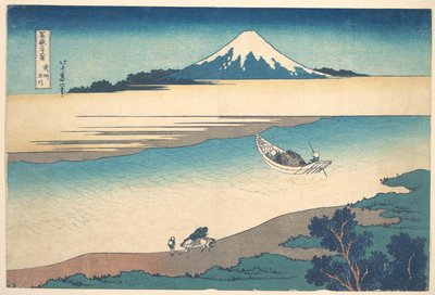 O rio Tama, na província de Musashi (Bushū Tamagawa), da série «Trinta e seis vistas do Monte Fuji» (Fugaku sanjūrokkei) de Katsushika Hokusai