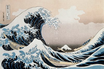 A grande onda na costa de Kanagawa, c1829-c1831 de Katsushika Hokusai