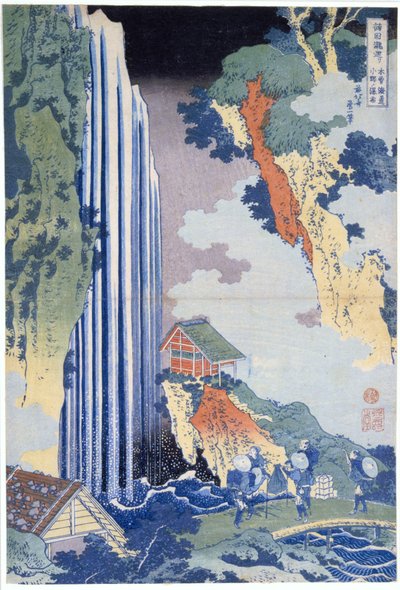 A Cascata de Ono, na Kisokaido de Katsushika Hokusai