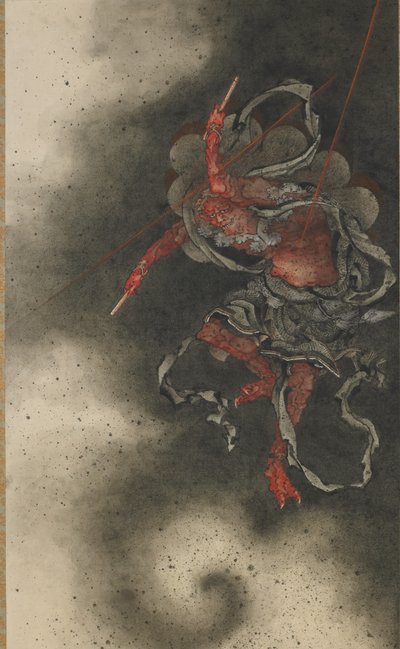 Deus do Trovão, Período Edo de Katsushika Hokusai