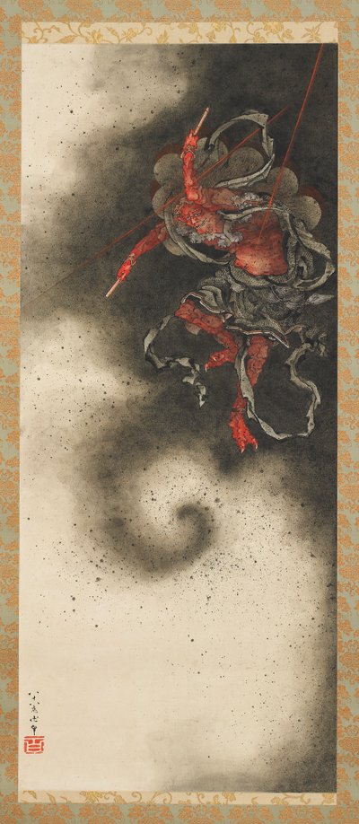 Deus do Trovão, Período Edo de Katsushika Hokusai