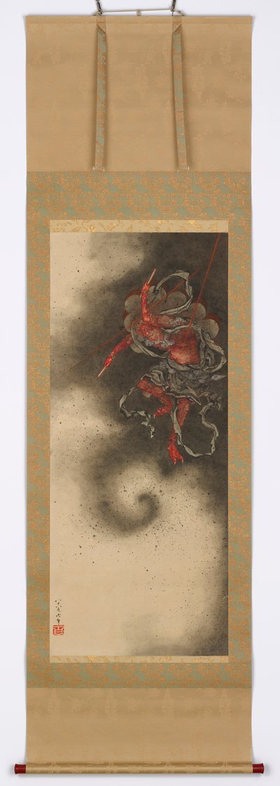 Deus do trovão, 1847. de Katsushika Hokusai