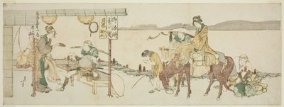 Casa de chá dos viajantes de Katsushika Hokusai