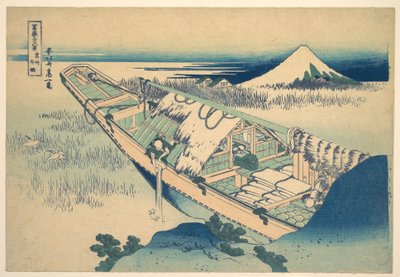 Ushibori, na província de Hitachi (Jōshū Ushibori), da série «Trinta e seis vistas do Monte Fuji» (Fugaku sanjūrokkei) de Katsushika Hokusai