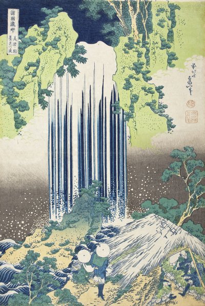 Cascatas de Yōrō, na província de Mino de Katsushika Hokusai
