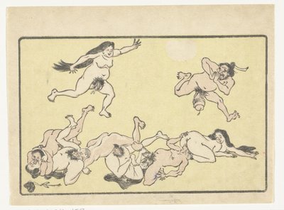 Orgia
A Grande Cauda (título da série) de Kawanabe Kyosai