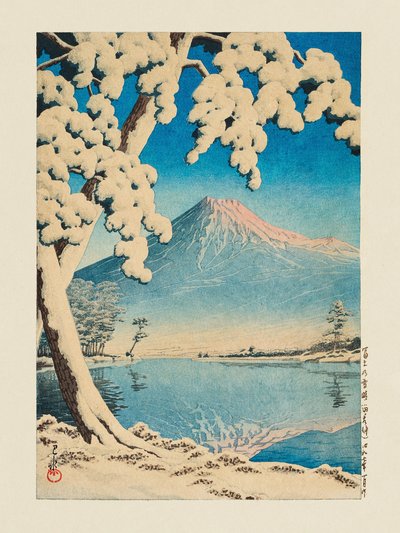Fuji No Yukibare, Tagonoura (1932) de Kawase Hasui