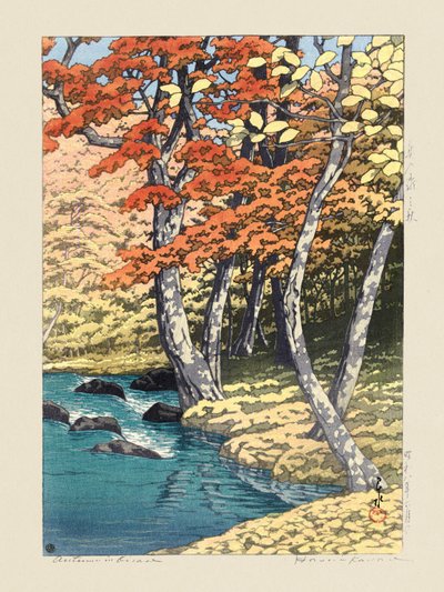 Outono em Oirase (1933) de Kawase Hasui