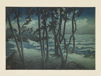 Hinomisaki, Izumo, da série «Lembranças de Viagens, Terceira Série» de Kawase Hasui