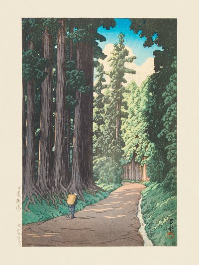 Nikko Gaido (A Estrada para Nikko) (1930) de Kawase Hasui