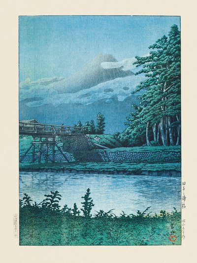 Tago No Ura Hashi (Ponte de Tagonoura) (1930) de Kawase Hasui