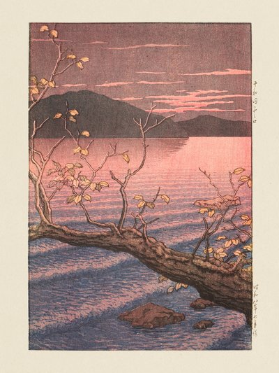 Towadako Noguchi (Lago Towada, Aomori) (1932) de Kawase Hasui