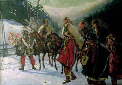 Casamento Hucul, 1909 de Kazimierz Sichulski